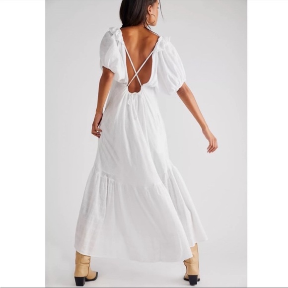 Free People Dresses & Skirts - Free People Kaylyn Midi Dress White NWT